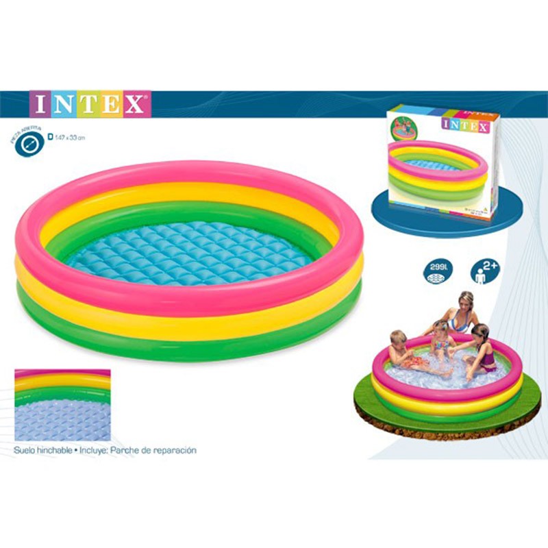 PISCINA HINCHABLE 3 AROS 275 L