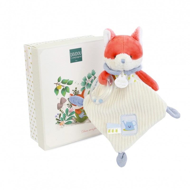 DOUDOU SONAJERO DE PELUCHE ZORRO ROMARIN