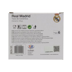 REAL MADRID TAZA BLANCA BICOLOR CAJA
