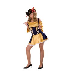 DISFRAZ ADULTO MUJER BUCANERA PIRATA T.UNICA