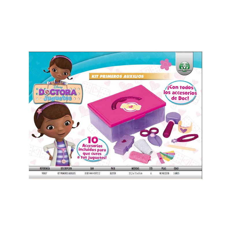 DOCTORA JUGUETES KIT PRIMEROS