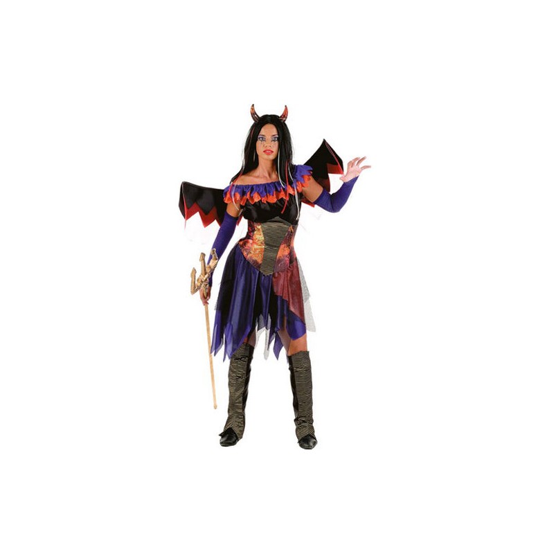 DISFRAZ DIABLESA ALAS T.S