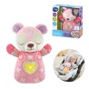 PELUCHE DE CUNA OSITO MELODIAS ROSA