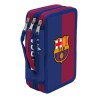 FC BARCELONA PLUMIER 3 PISOS CON MATERIAL ESCOLAR