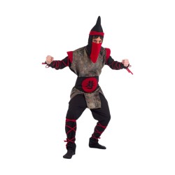 DISFRAZ ADULTO GUERRERO ORIENTAL NINJA TALLA XL