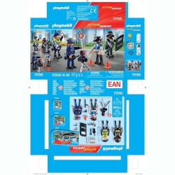 ACTION HEROES SET DE FIGURAS DE POLICIA