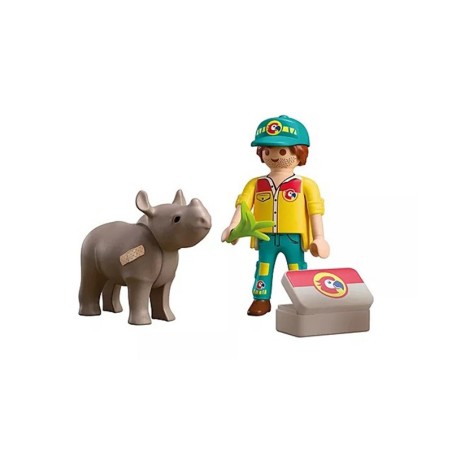 DUO PACK CUIDADOR CON RINOCERO