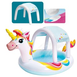 PISCINA CON DUCHA+TOLDO UNICORNIO
