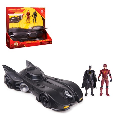 BATMAN BATMOVIL CON FLASH 10 C