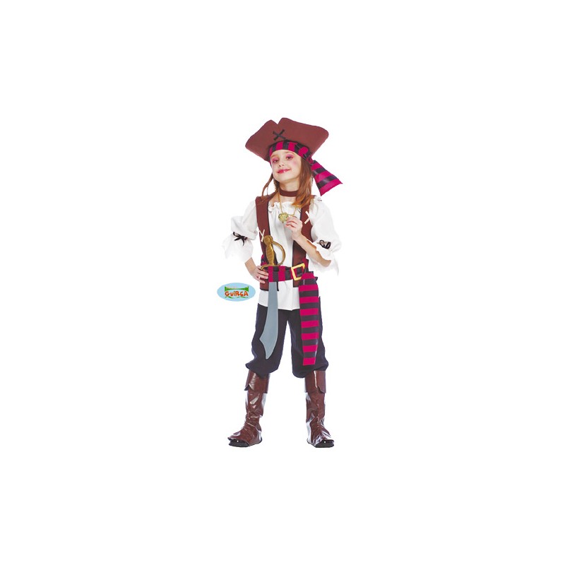 DISFRAZ PIRATA SIETE MARES INFANTIL TALLA 7-9 AÑOS