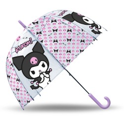 PARAGUAS TRANSPARENTE CAMPANA 46CM KUROMI