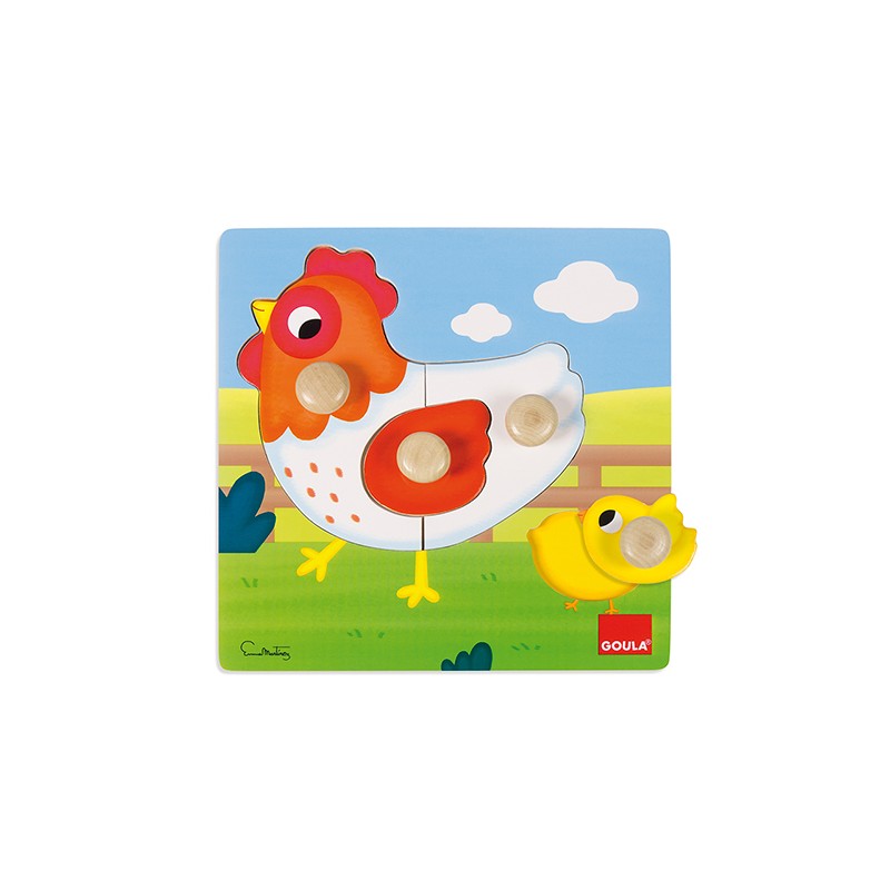 GOULA PUZZLE GALLINA (22 X 22CM)