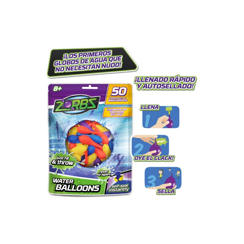 GLOBOS ZORBZ PACK 50 BALLONS