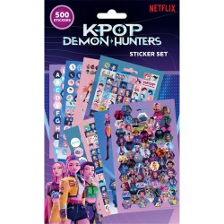 K-POP LIBRETA DE PEGATINAS 500 PCS DEMON HUNTERS
