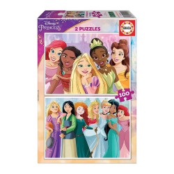 PUZZLE 2x100P DISNEY PRINCESS