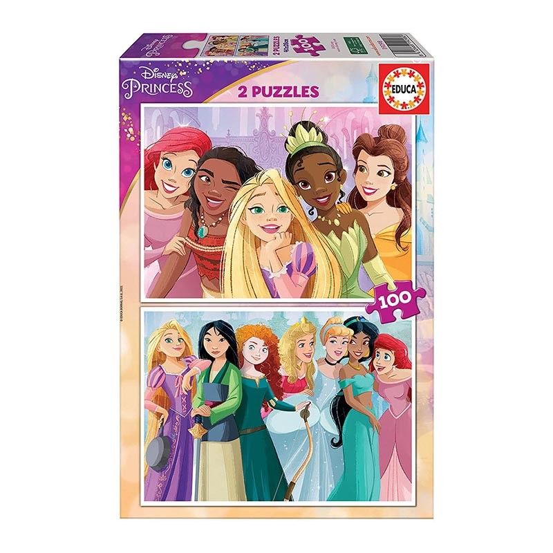 PUZZLE 2x100P DISNEY PRINCESS