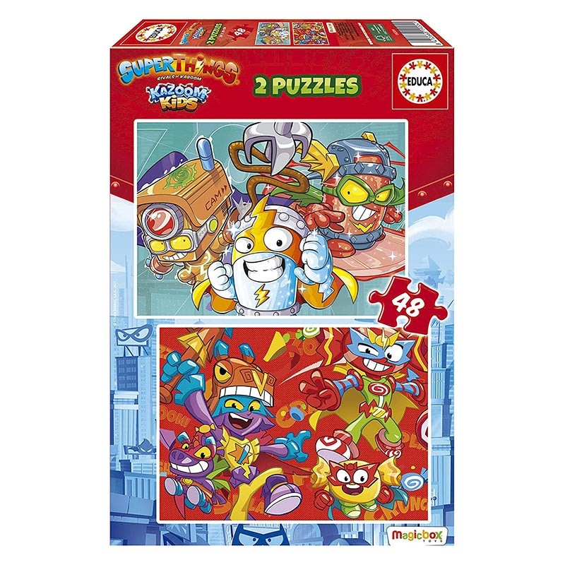 PUZZLE 2x48P SUPERTHINGS