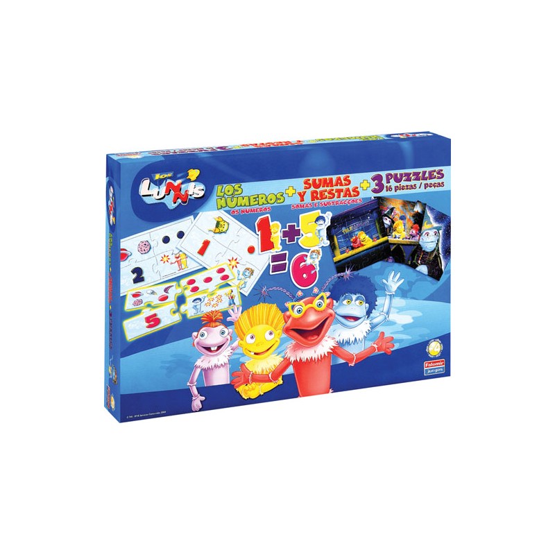 LOS LUNNIS NUMEROS SUMA Y RESTA + PUZZLE