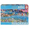 PUZZLE 3000P VIDA EN LA COSTA PANORAMA