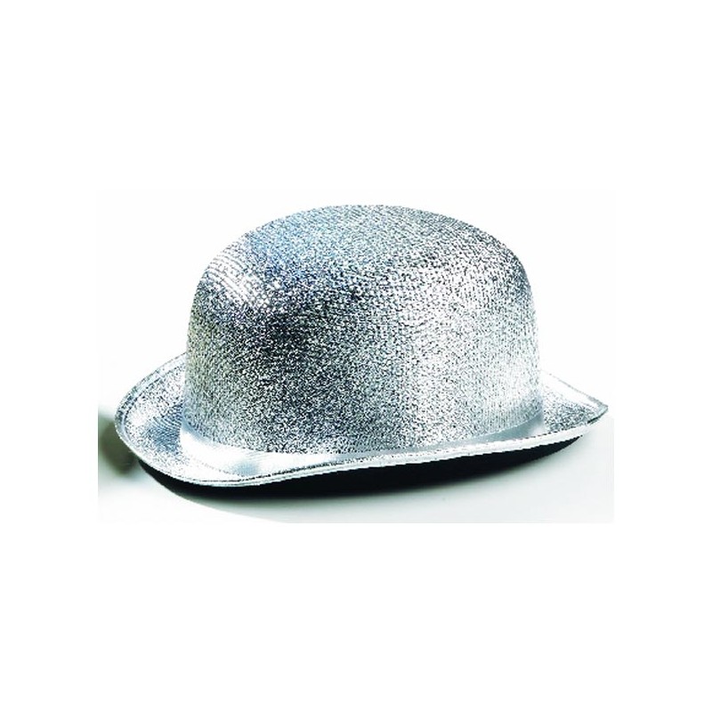 BOMBIN ADULTO TELA ESCARCHADA PLATA