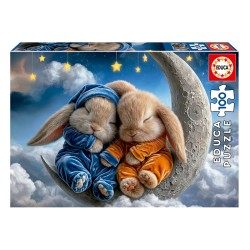 PUZZLE 100P SUEÑOS DE CONEJITOS