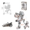 CITYX COCHE DE MUÑECA 3X1 PLEGABLE - PARA MUÑECAS DE HASTA 50 CM.