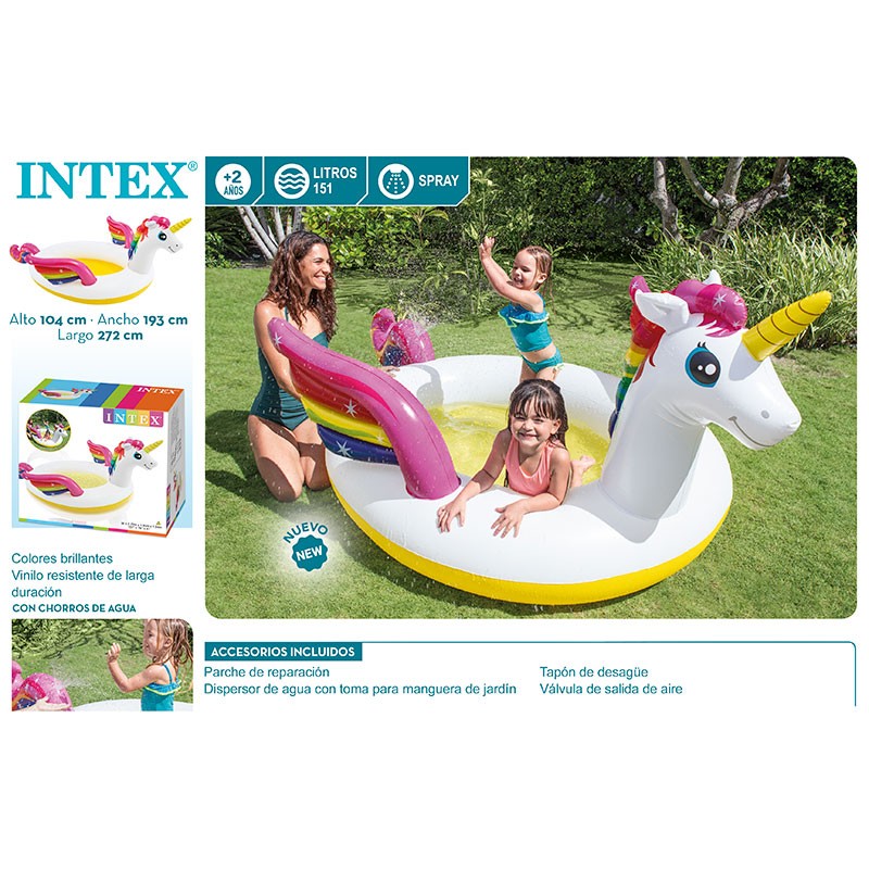 PISCINA SPRAY UNICORNIO 272X19