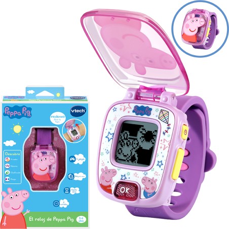 PEPPA PIG RELOJ MORADO