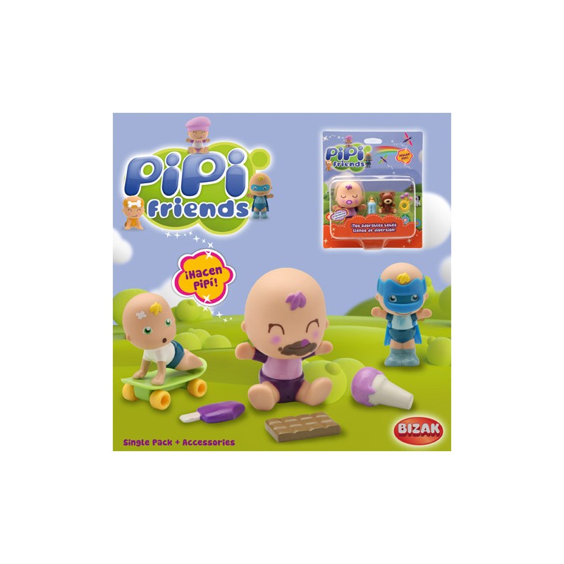 PIPI FRIENDS SINGLE PACK + ACCESORIOS (UNIDAD)