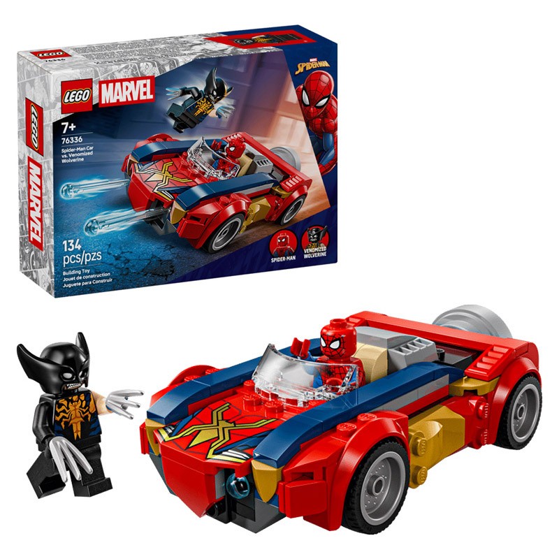 MARVEL COCHE DE SPIDER MAN VS. LOBEZNO VENOMIZADO