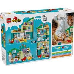 DUPLO CASA FAMILIAR MODERNA 3 EN 1 CON FIGURAS