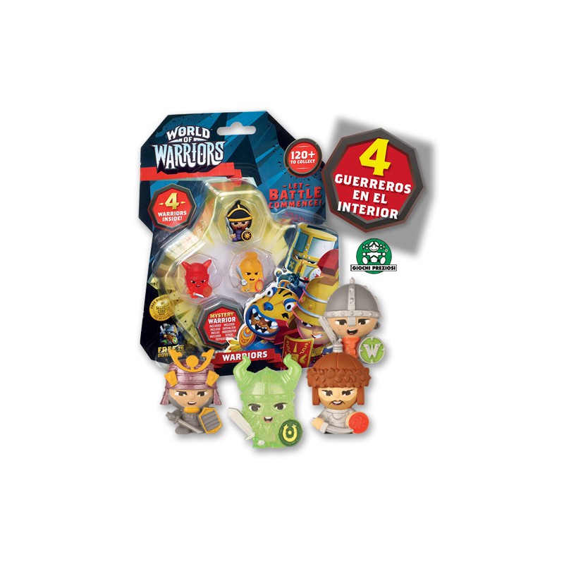 WORLD WARRIORS BLISTER 4 FIGUR