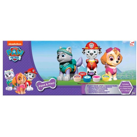 PINTA TUS FIGURAS PAW PATROL P