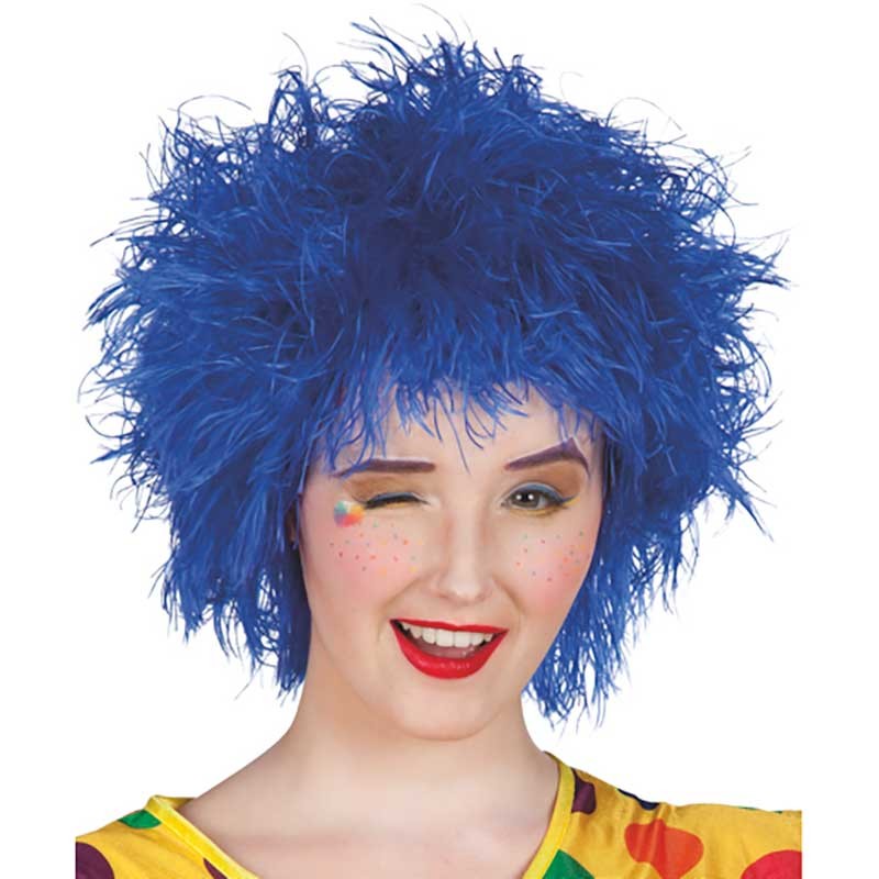 PELUCA FRIZZY AZUL
