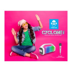 KARAOKE CON MICRO Y DISCO LIGHT CYCLONE 50W