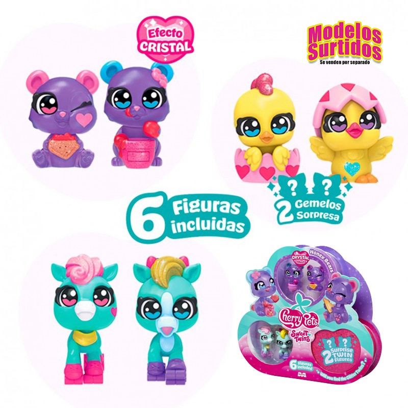 CHERRY PETS SWEET TWINS MULTIPACK 6 FIGURAS