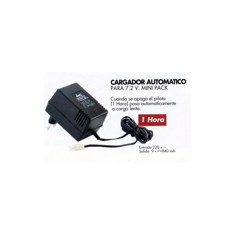 CARGADOR AUT.M 7.2 V. 700- 1H.