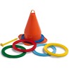 JUEGO DE CONO CON ANILLAS
