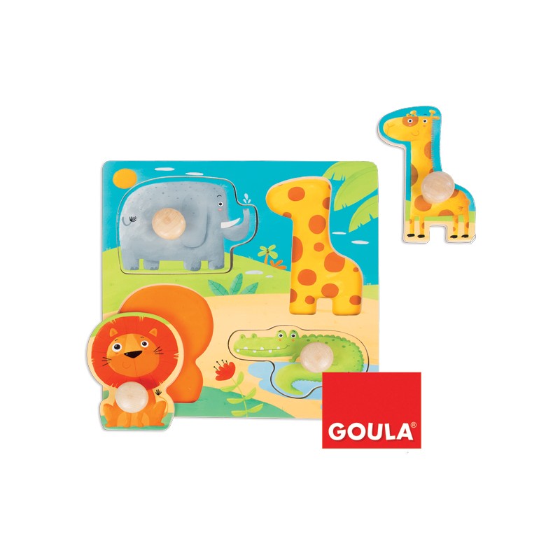 PUZZLE ANIMALES SELVA