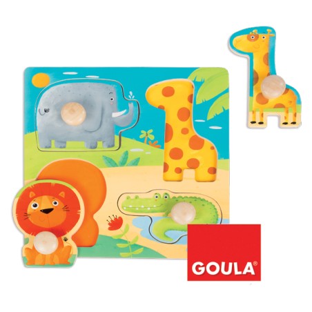 PUZZLE ANIMALES SELVA