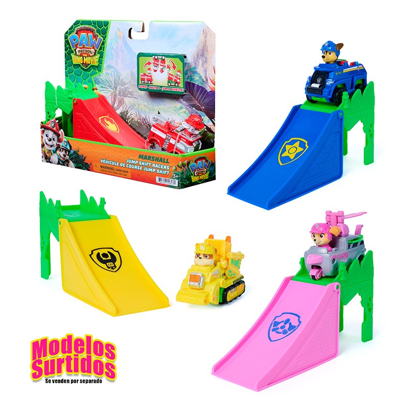 PATRULLA CANINA VEHICULO PUP SQUAD DINO JUMP FLIP STDO