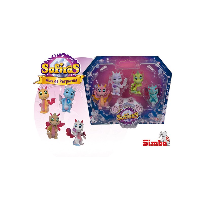 SAFIRAS III SET 4 FIG.GLITTER