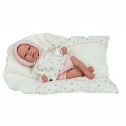 MUÑECA ELEGANCE 40 CM ANDIE ROSA COJIN (MUÑECO CON PESO)