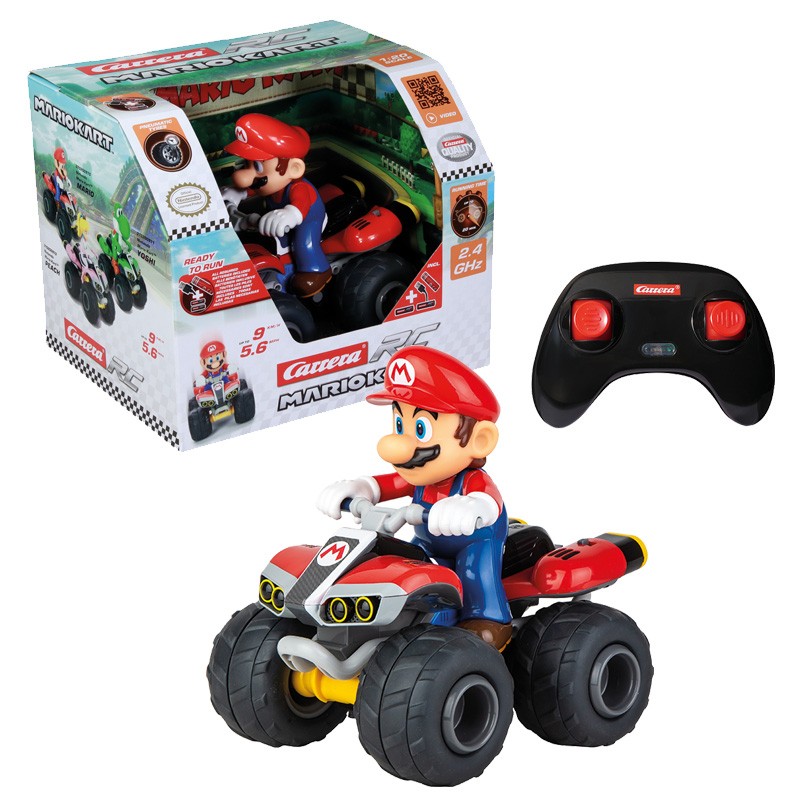 COCHE RC MARIO KART 1:20 QUAD MARIO (2.4Ghz, batería LiFePo+cargador)