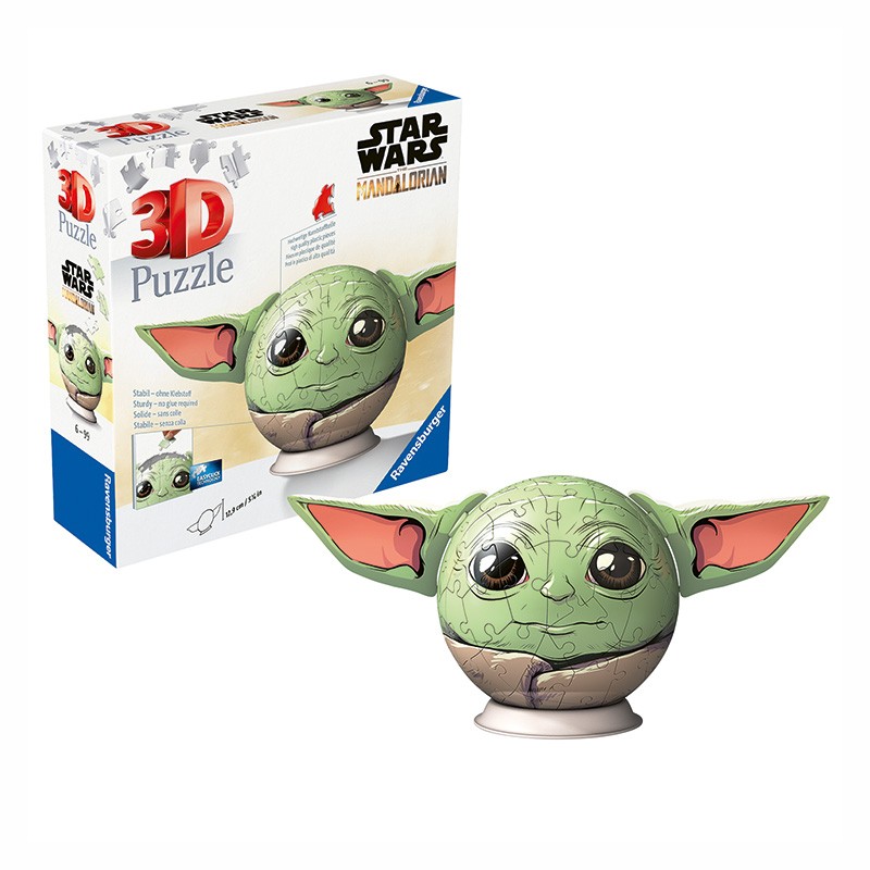 PUZZLE 3D BALL 72P GROGU CON OREJAS