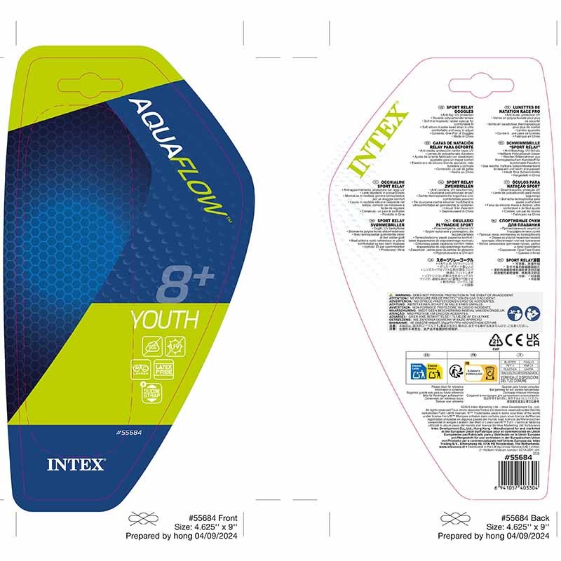 GAFAS NATACION INTEX SPORT REL