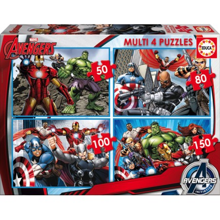 PUZZLE MULTI 4 PUZZLES 50P+