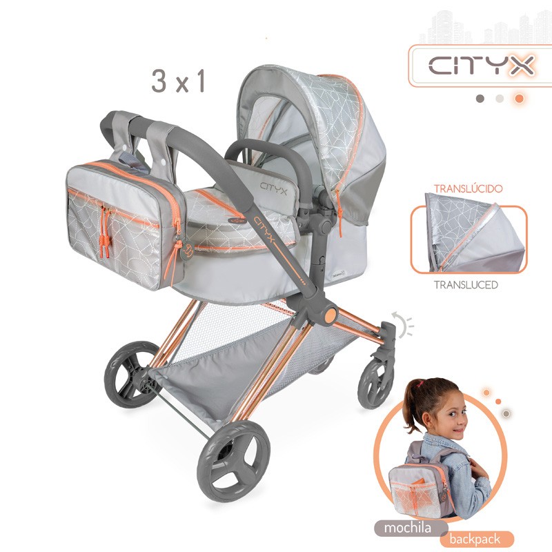 CITYX COCHE DE MUÑECA 3X1 PLEG