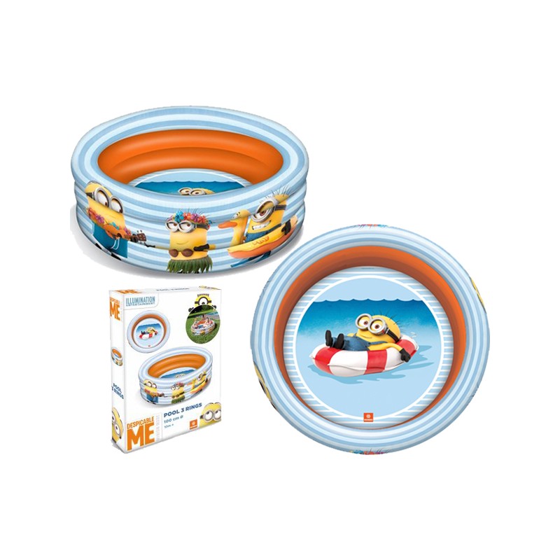 PISCINA MINION 3 ANILLOS