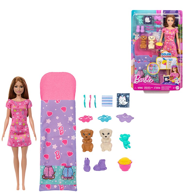 BARBIE MUÑECA FIESTA DE PIJAMA